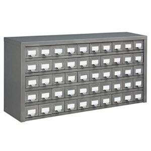 Global Industrial 50 Drawer Cabinet, Steel, 36x9x17-3/4