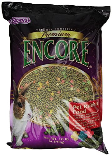 F.M. Brown'S Encore Premium Rabbit Pet Food, 10-Pound