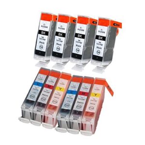 10 packs ink for pgi-5 cli-8 canon pixma ip3300 ip3500 mx700