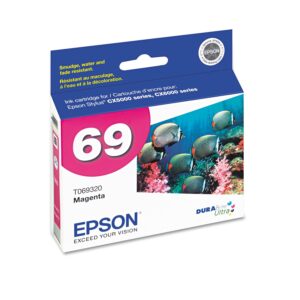 Epson T069320 (69) DURABrite Ink Cartridge (Magenta) in Retail Packaging