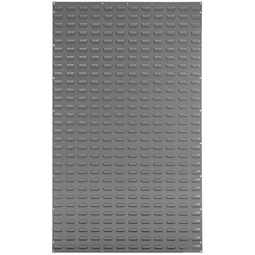 Akro-Mils 30161 Louvered Steel Wall Mount Panel Garage Organizer for Hanging AkroBins Storage Bins, 36-Inch W x 61-Inch H, Grey, Single