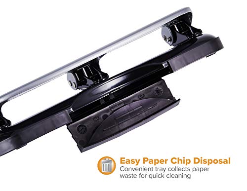 Bostitch Office EZ Squeeze 3-Hole Punch, 20 Sheet Capacity, Reduced Effort, No Jam Technology , Silver