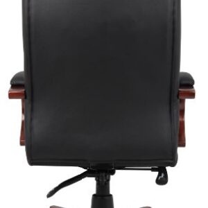 BOSS Office Products High Back Executive Wood Finished Chairs