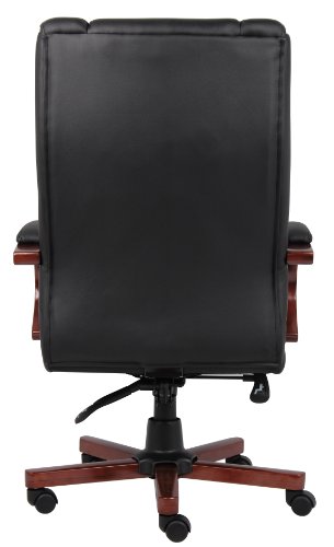 BOSS Office Products High Back Executive Wood Finished Chairs