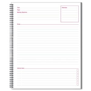 mea06132 - side-bound guided business notebook