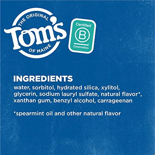 Tom's of Maine Fluoride-Free Antiplaque & Whitening Natural Toothpaste, Spearmint, 5.5 oz.