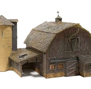 Woodland Scenics BR5038 Old Weathered Barn Built & Ready Kit, HO Scale