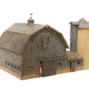 Woodland Scenics BR5038 Old Weathered Barn Built & Ready Kit, HO Scale