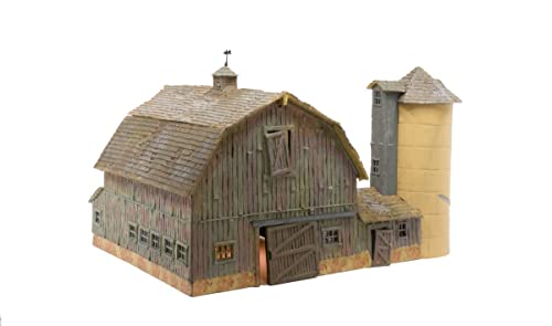 Woodland Scenics BR5038 Old Weathered Barn Built & Ready Kit, HO Scale