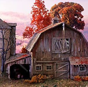 Woodland Scenics BR5038 Old Weathered Barn Built & Ready Kit, HO Scale