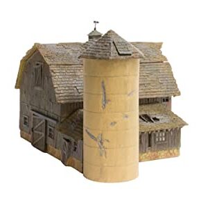 Woodland Scenics BR5038 Old Weathered Barn Built & Ready Kit, HO Scale