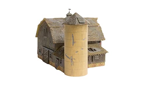Woodland Scenics BR5038 Old Weathered Barn Built & Ready Kit, HO Scale