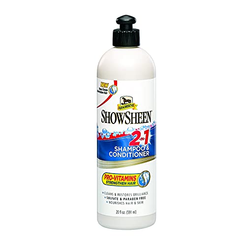 Absorbine ShowSheen 2-in-1 Shampoo & Conditioner, Sulfate and Paraben-Free, 20oz