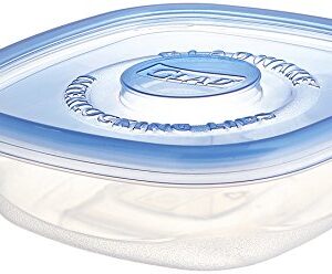 Glad Gladware Entree Plastic Square Containers with Lids, 25 Ounce, 5 Count (Pack of 1)