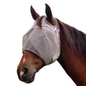 cashel crusader horse fly mask for charity, pink, horse