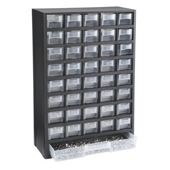 Storehouse 40 Bin Organizer with Full Length Drawer