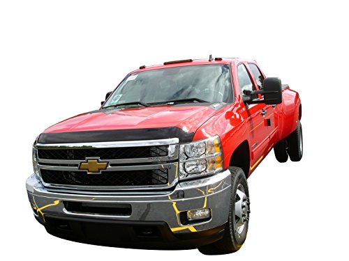 Auto Ventshade [AVS] Aeroskin Hood Protector | 2011 - 2014 Chevrolet Silverado 2500HD, 3500HD, Low Profile/Flush - Smoke | 322030