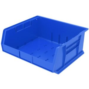 hang/stack bin, 7x16 1/2x14 3/4, blue