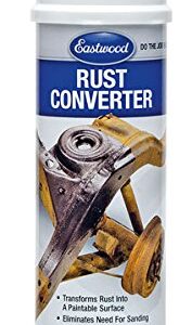 Eastwood Polymeric Rust Converter | Convert Metal Rust into a Protected Primed Surface | Rust Remover Sealant & Protection Primer | Ready to Paint Automotive Undercoating | Black 11 Oz Aerosol Can