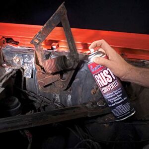 Eastwood Polymeric Rust Converter | Convert Metal Rust into a Protected Primed Surface | Rust Remover Sealant & Protection Primer | Ready to Paint Automotive Undercoating | Black 11 Oz Aerosol Can