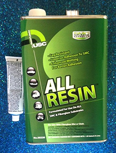 U. S. Chemical & Plastics All Resin Polyester-Hybrid Repair Resin, 1-Gallon (USC-58220)