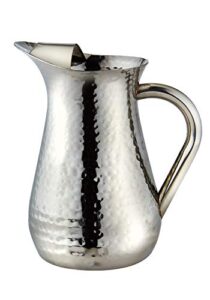 elegance hammered 48-ounce stainless steel pitcher