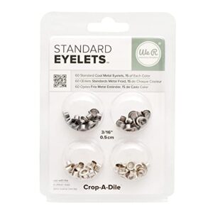 we r memory keepers - 60 standard cold metal eyelets for scrapbooking - 15 of each color