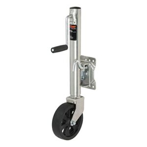 curt 28115 marine boat trailer jack with 8-inch wheel, 1,500 lbs. 11 inches vertical travel