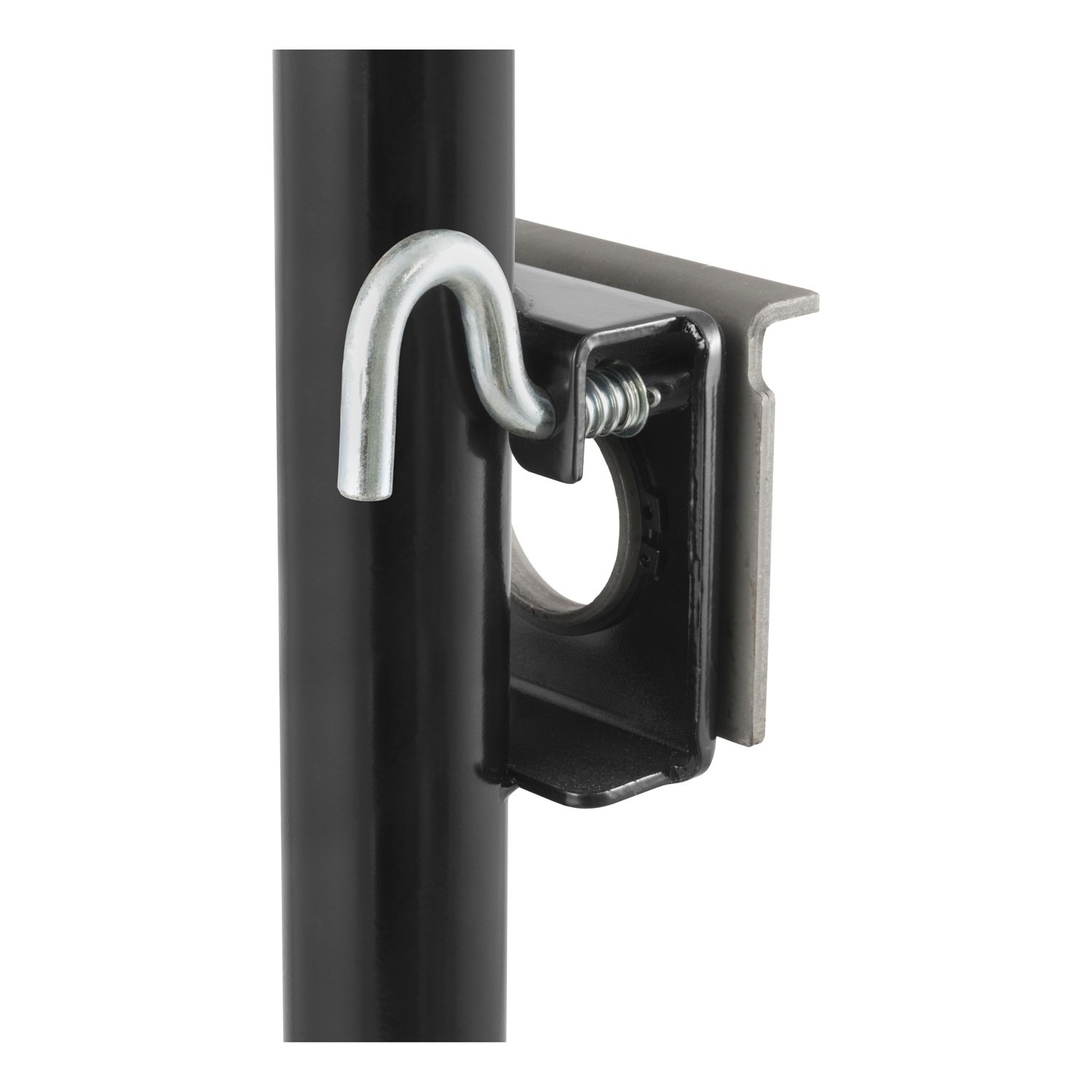 CURT 28300 Weld-On Bracket-Style Swivel Trailer Jack, 2,000 lbs. 10-1/2 Inches Vertical Travel, CARBIDE BLACK POWDER COAT