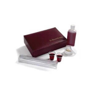 portable communion set - maroon