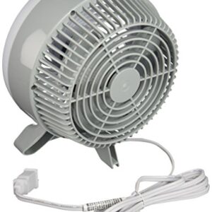 Honeywell GF-55 Chillout 2-Speed Personal Fan, Small, White/Silver