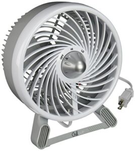 honeywell gf-55 chillout 2-speed personal fan, small, white/silver