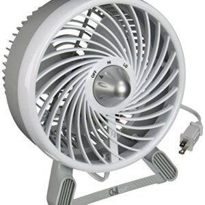 Honeywell GF-55 Chillout 2-Speed Personal Fan, Small, White/Silver