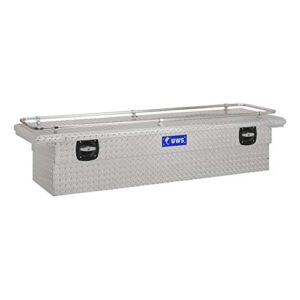 uws sl-69-lp-r 69" low profile single lid crossover truck box with secure lock handles and rails