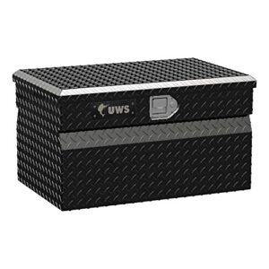 uws tbc-30-blk black 30" standard chest with beveled insulated lid