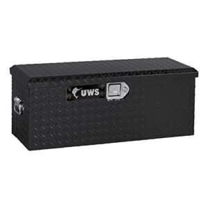 uws atv-blk black atv chest with end pull handles and beveled insulated lid