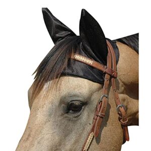 cashel comfort ears horse fly bonnet, black, medium