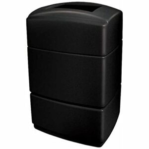 commercial zone products 733101 rectangular waste container,blk,40 gal.