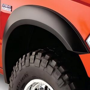 Bushwacker Extend-A-Fender Extended Front Fender Flares | 2-Piece Set, Black, Smooth Finish | 20069-02 | Fits 2009-2014 Ford F-150 (Excludes Raptor)