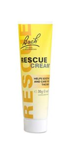bach rescue cream, hydrating skincare for hands, body and face, shea butter, homeopathic stress relief flower essences, fragrance-free, paraben-free, 30g