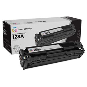 ld products toner cartridge replacement for hp 128a ce320a (black) compatible with color laserjet cm1415fnw, cp1525nw, cp1523n, cp1522n laser jet pro cp1525nw, cm1410fn