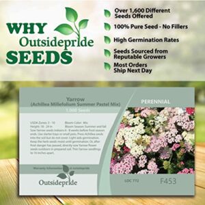 Outsidepride Perennial Achillea Millefolium Yarrow Pastels Garden Flowers for Cutting - 1000 Seeds