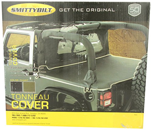 Smittybilt 761235 Black Diamond Tonneau Cover for Jeep JK 2-Door