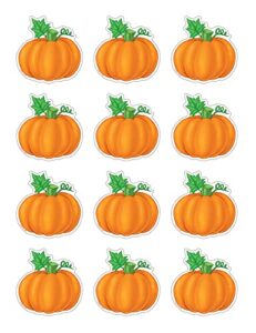 teacher created resources mini accents, pumpkins (5129),orange