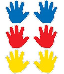 Teacher Created Resources Handprints Mini Accents (5137)