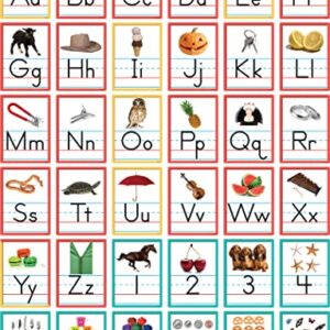 Edupress Alphabet and Numbers Accents, Pack of 36 Multicolored 6" x 8"