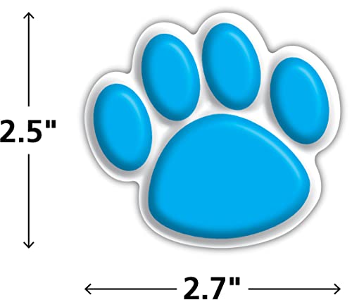 Teacher Created Resources Mini Accents, Colorful Paw Prints (5116),Multi Color
