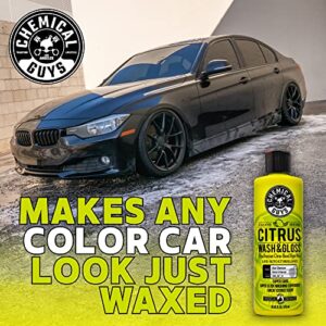 Chemical Guys CWS_301 Citrus Wash & Gloss Foaming Car Wash Soap (Works with Foam Cannons/ Guns or Bucket Washes) Safe for Cars, Trucks, Motorcycles, RVs & More, 128 fl oz (1 Gallon) Citrus Scent
