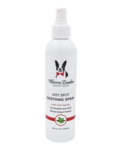 warren london dog hot spot soothing spray- cooling anti itch spray w/menthol made in usa- 8oz