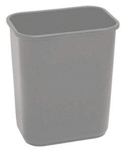 7 gal. rectangular gray trash can